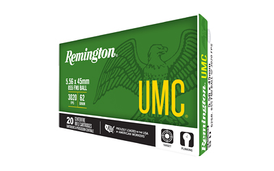 Rem Umc 556 Nato 62gr 855 Fmj 20 โ Rem Umc 556 Nato 62gr 855 Fmj 20