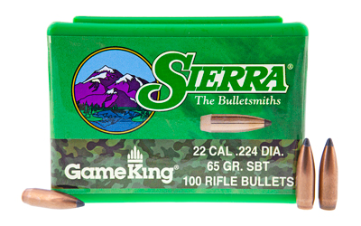 Sierra Gameking .224 65gr 100ct โ Sierra Gameking .224 65gr 100ct