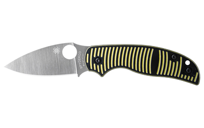 Spyderco Sage 5 Salt 3" Ylw/slv Pln — Spyderco Sage 5 Salt 3" Ylw/slv Pln