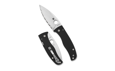 Spyderco Bodacious Blk/slv S30v Srtd โ Spyderco Bodacious Blk/slv S30v Srtd
