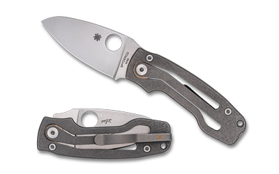 Spyderco Pits 2 Slipit Ti 2.74" Gry — Spyderco Pits 2 Slipit Ti 2.74" Gry