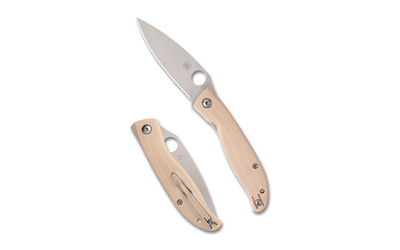 Spyderco Mantra 4 G-10 3.34" Wht/slv — Spyderco Mantra 4 G-10 3.34" Wht/slv