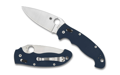 Spyderco Manix 2xl G-10 3.85" Blue — Spyderco Manix 2xl G-10 3.85" Blue