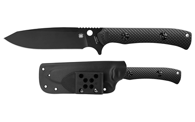 Spyderco Skoli 4.68" Blk/blk Sheath — Spyderco Skoli 4.68" Blk/blk Sheath