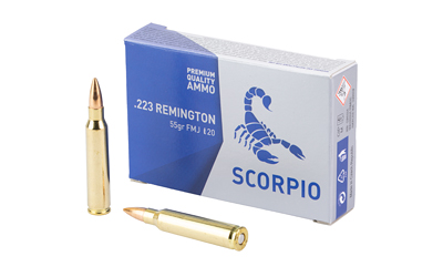 Scorpio Ammo 223rem 55gr Fmj 20 โ Scorpio Ammo 223rem 55gr Fmj 20