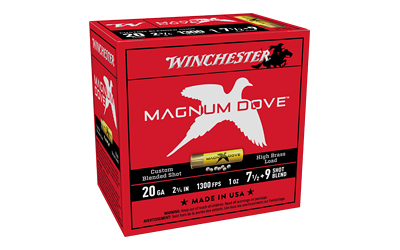 Win Mgnm Dove 20ga 2.75" #7.5 25