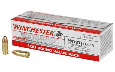 Winchester Ammunition Usa 9mm 115gr Full Metal Jacket — 100