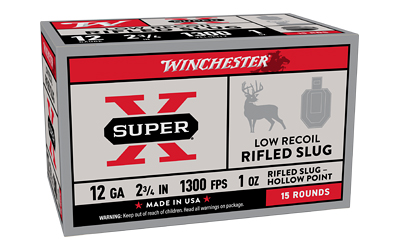 Win Spr-x 12ga 2.75" Rif Slug 15 โ Win Spr-x 12ga 2.75" Rif Slug 15